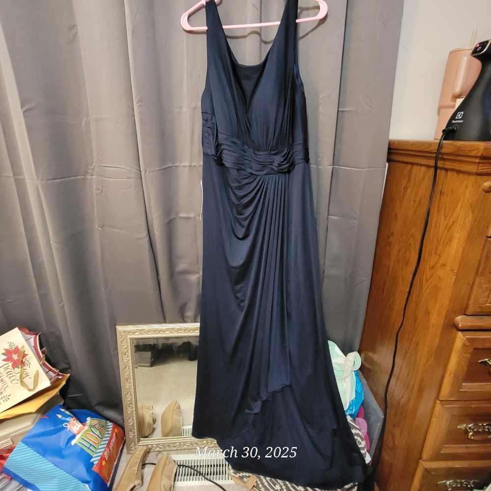 Elegant Navy Blue Dress